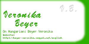 veronika beyer business card